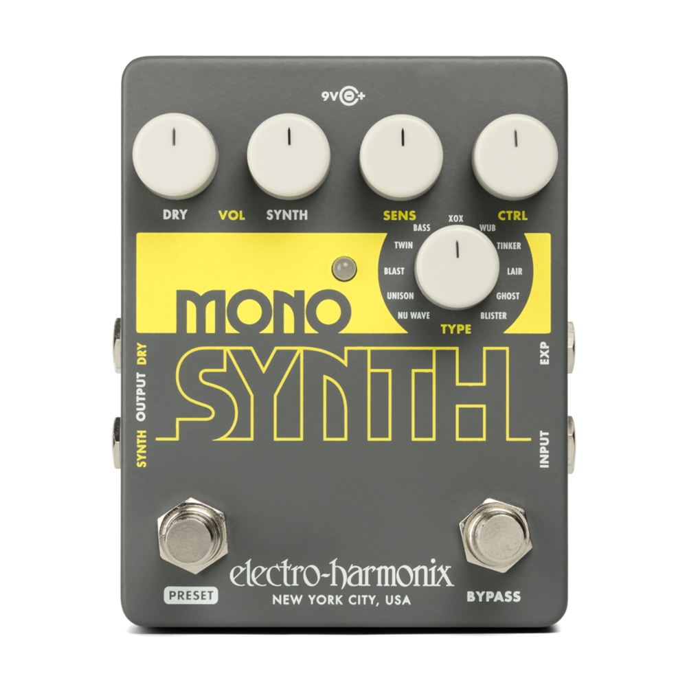 Electro-Harmonix EHX Mono Synth Synthesizer Guitar Pedal